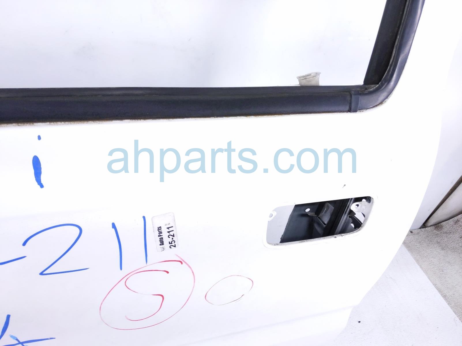 Sold 2003 Toyota Tacoma Front Driver Door - White - Shell Only