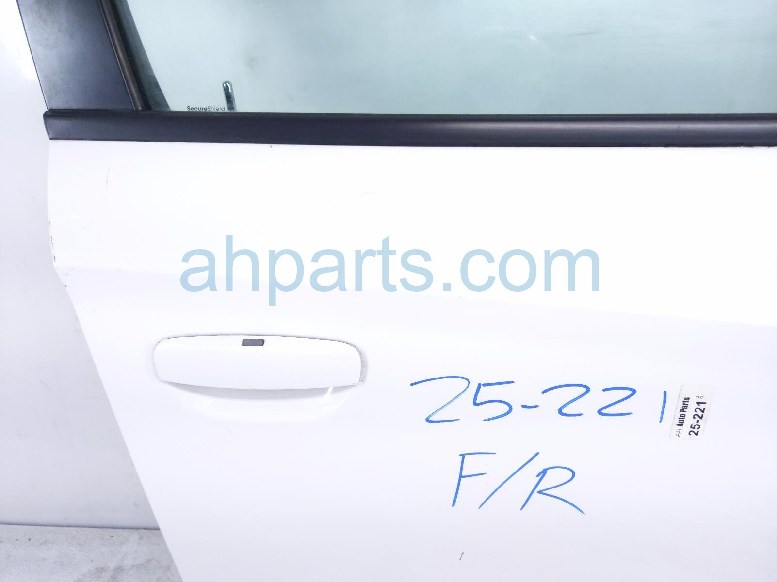 Sold 2022 Dodge Charger Front Passenger Door - White - No Mirror