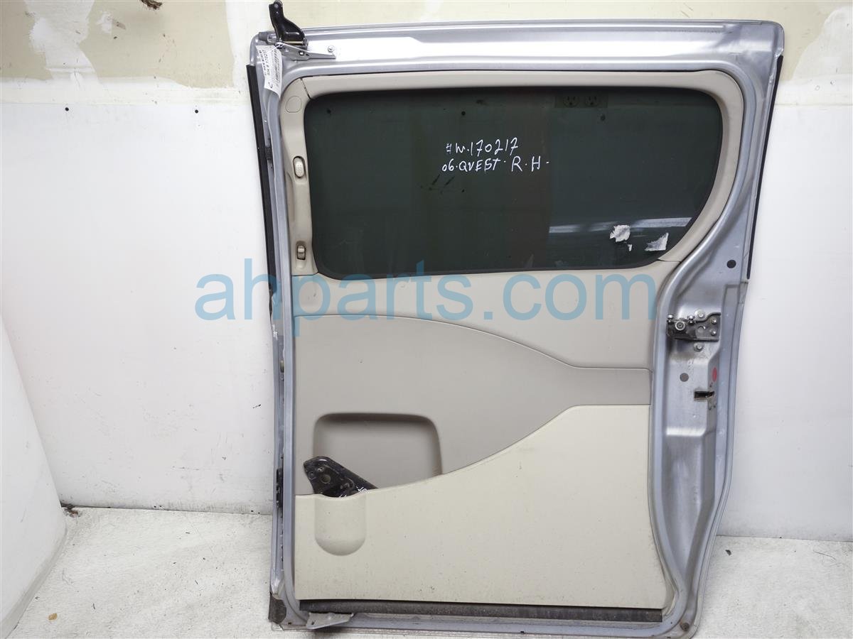 2006 Nissan Quest Rear Passenger Power Sliding Door -silver 82100-5Z031