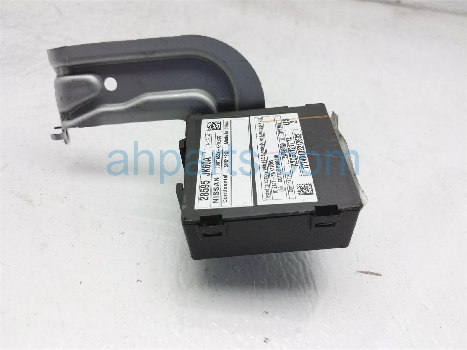 2011 Infiniti G37 Keyless Entry Control Module 28595-JK60A,