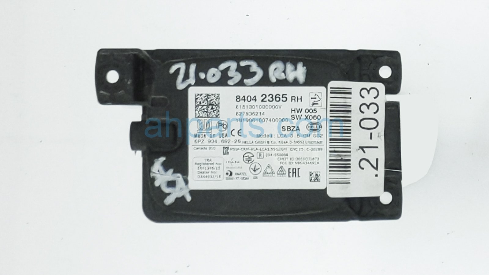 $75 Chevy RH BLIND SPOT CONTROL MODULE $75 Chevy RH BLIND SPOT CONTROL MODULE