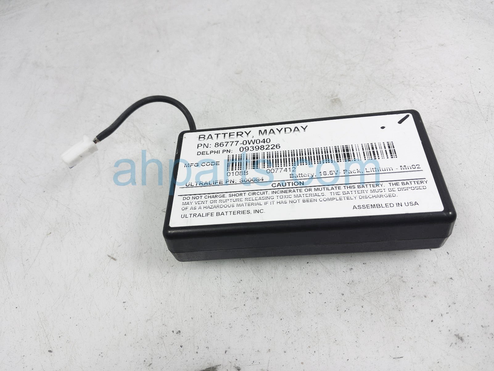 $35 Lexus MAYDAY BATTERY ASSY $35 Lexus MAYDAY BATTERY ASSY