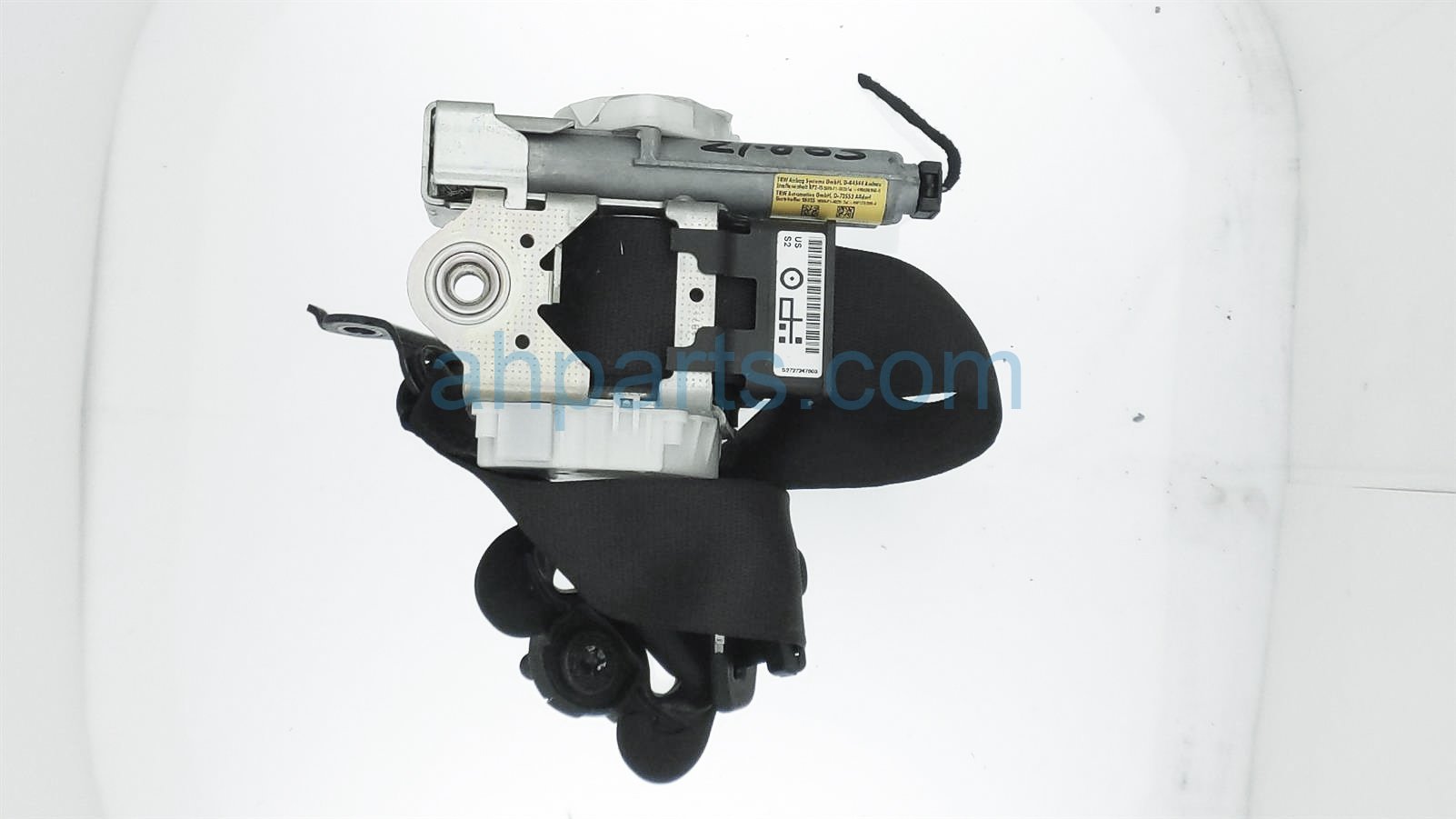 $70 BMW FR/RH SEAT BELT - BLACK