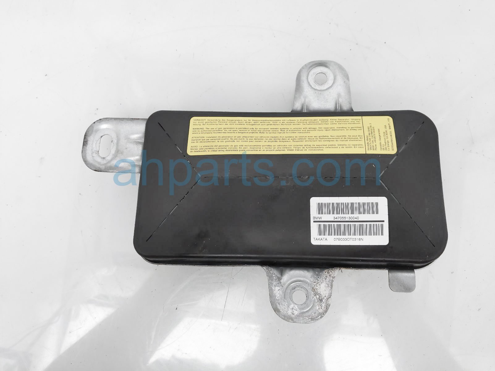 $70 BMW RH SIDE IMPACT IMFLATOR MODULE $70 BMW RH SIDE IMPACT IMFLATOR MODULE