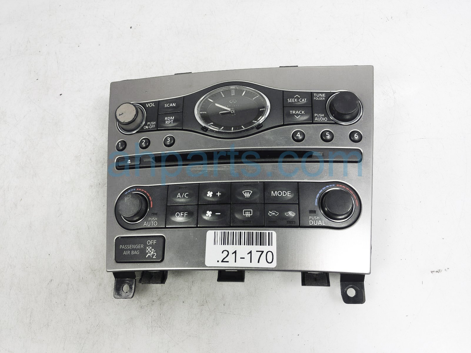 $50 Infiniti HEATER/AC CONTROL(ON DASH) $50 Infiniti HEATER/AC CONTROL(ON DASH)