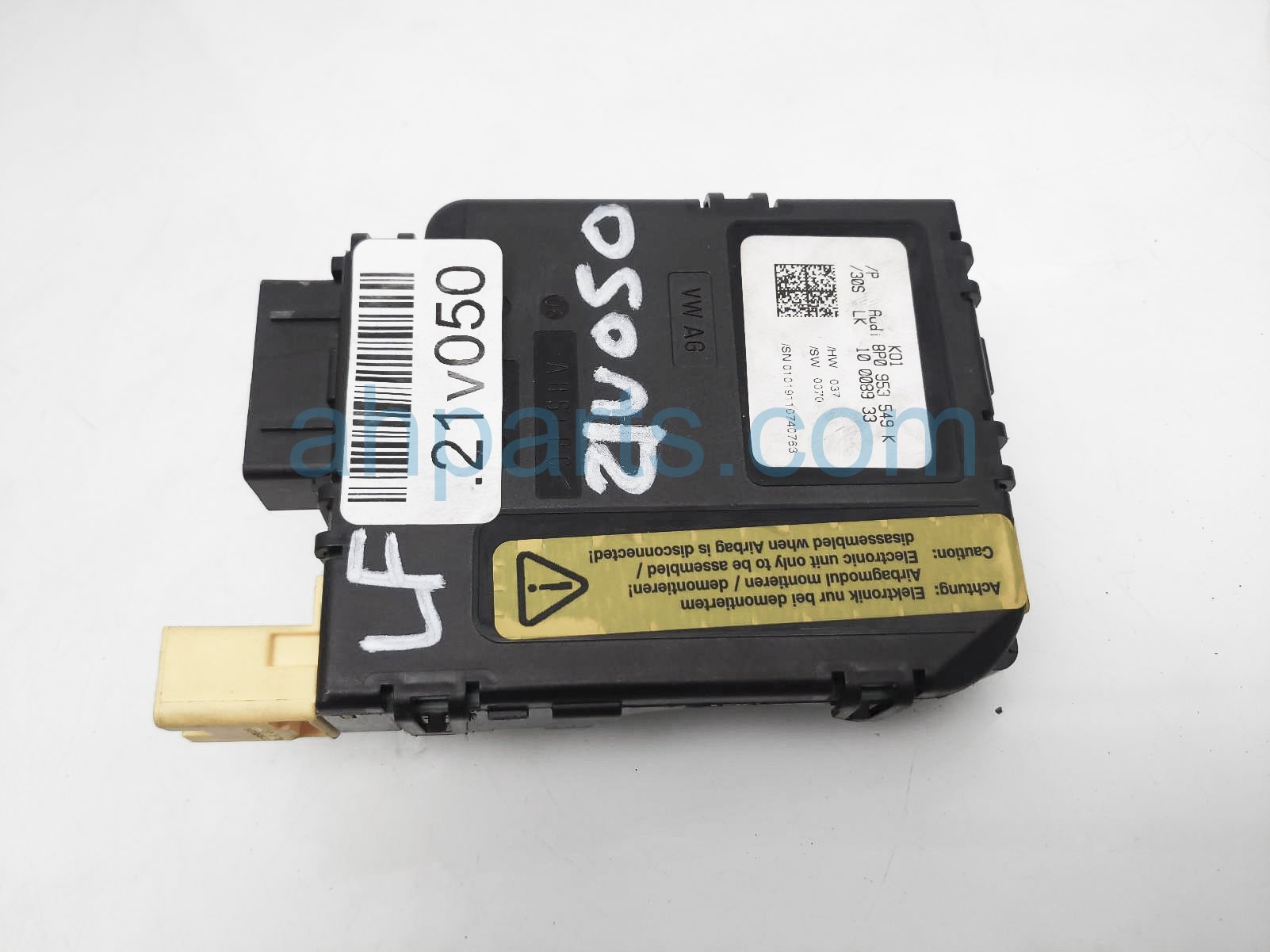 Sold 2011 Audi A3 Audi Steering Control Module Unit 8P0-953-549-K,