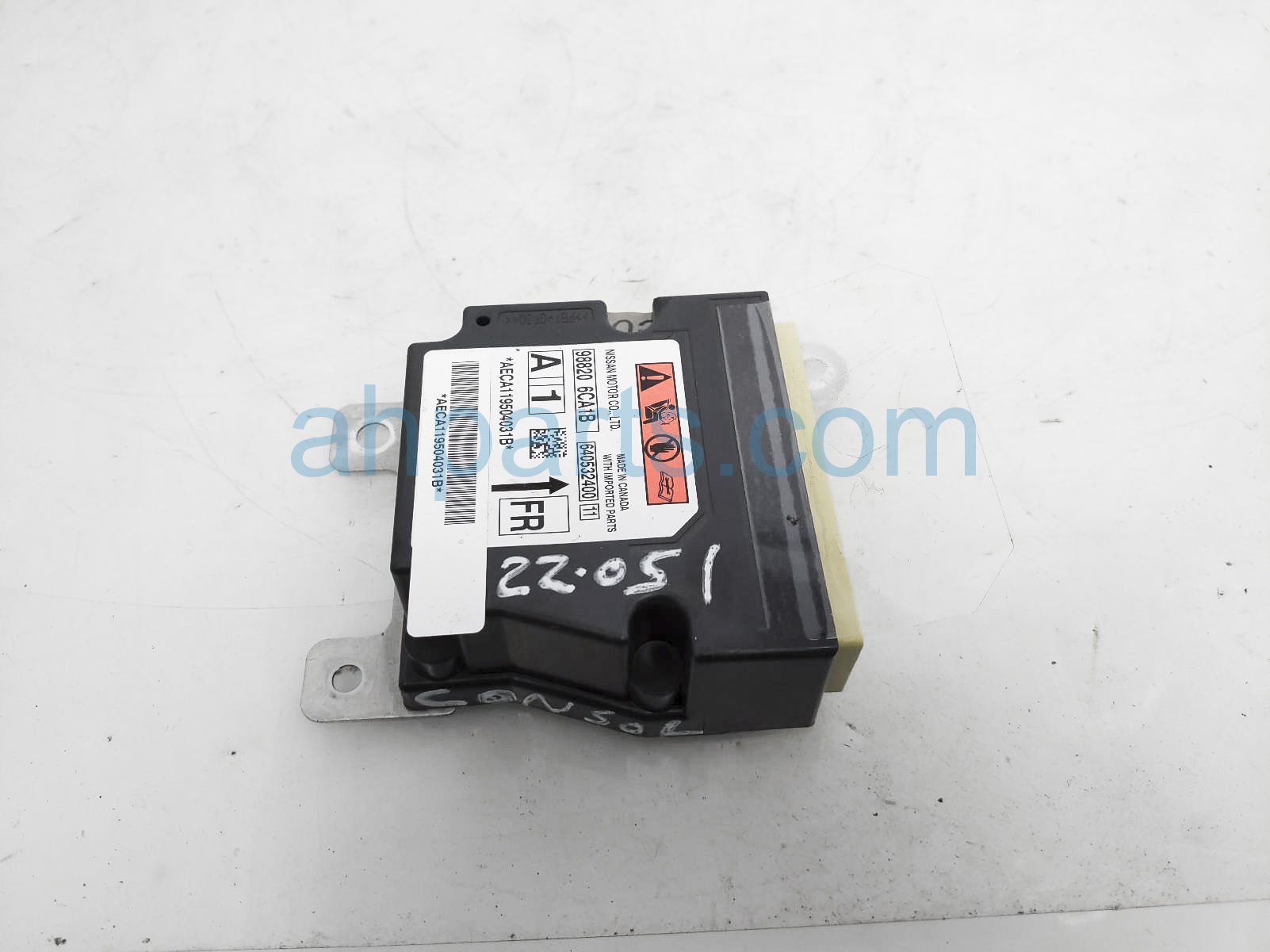 $30 Nissan SRS AIRBAG MODULE - BAD - BLOWN A/B $30 Nissan SRS AIRBAG MODULE - BAD - BLOWN A/B