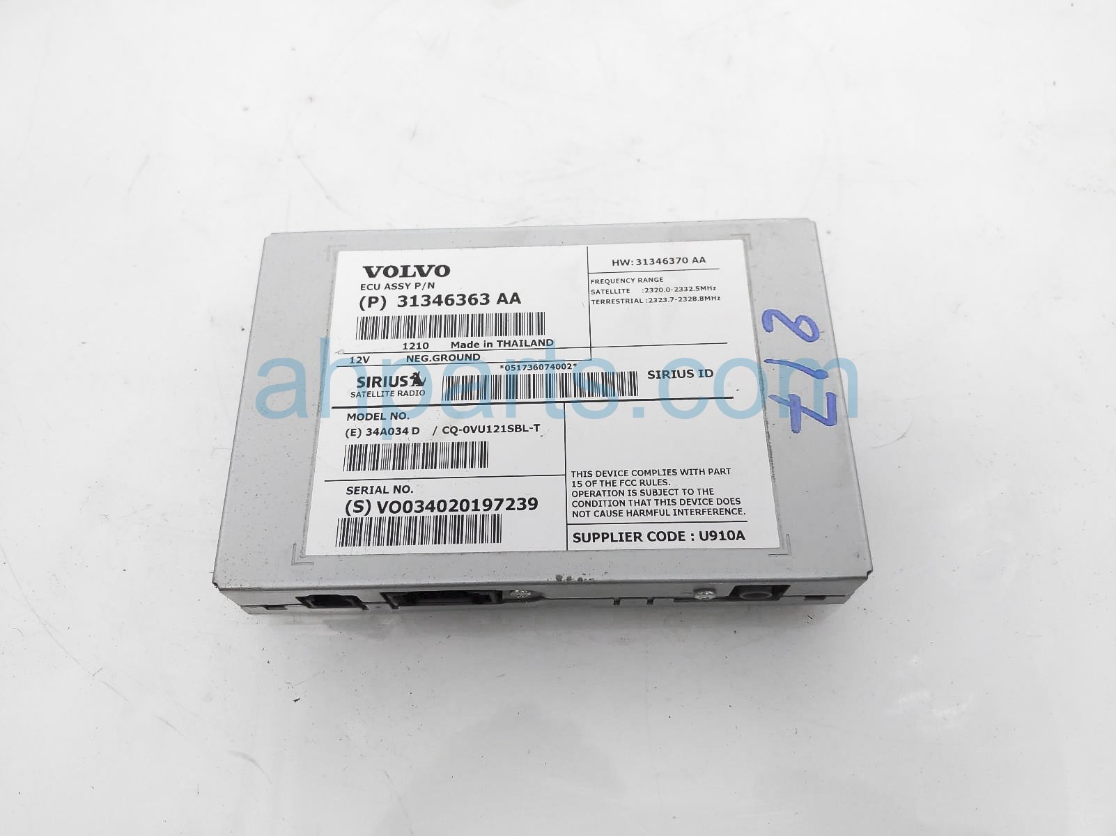 $39 Volvo SATELLITE TUNER UNIT