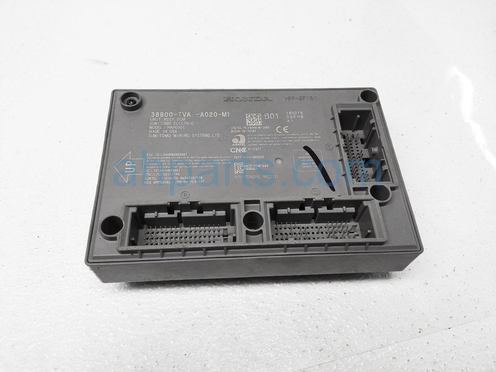 Sold 2018 Honda Accord Body Control Module Unit - Sport 38800-TVA-A020-M1,