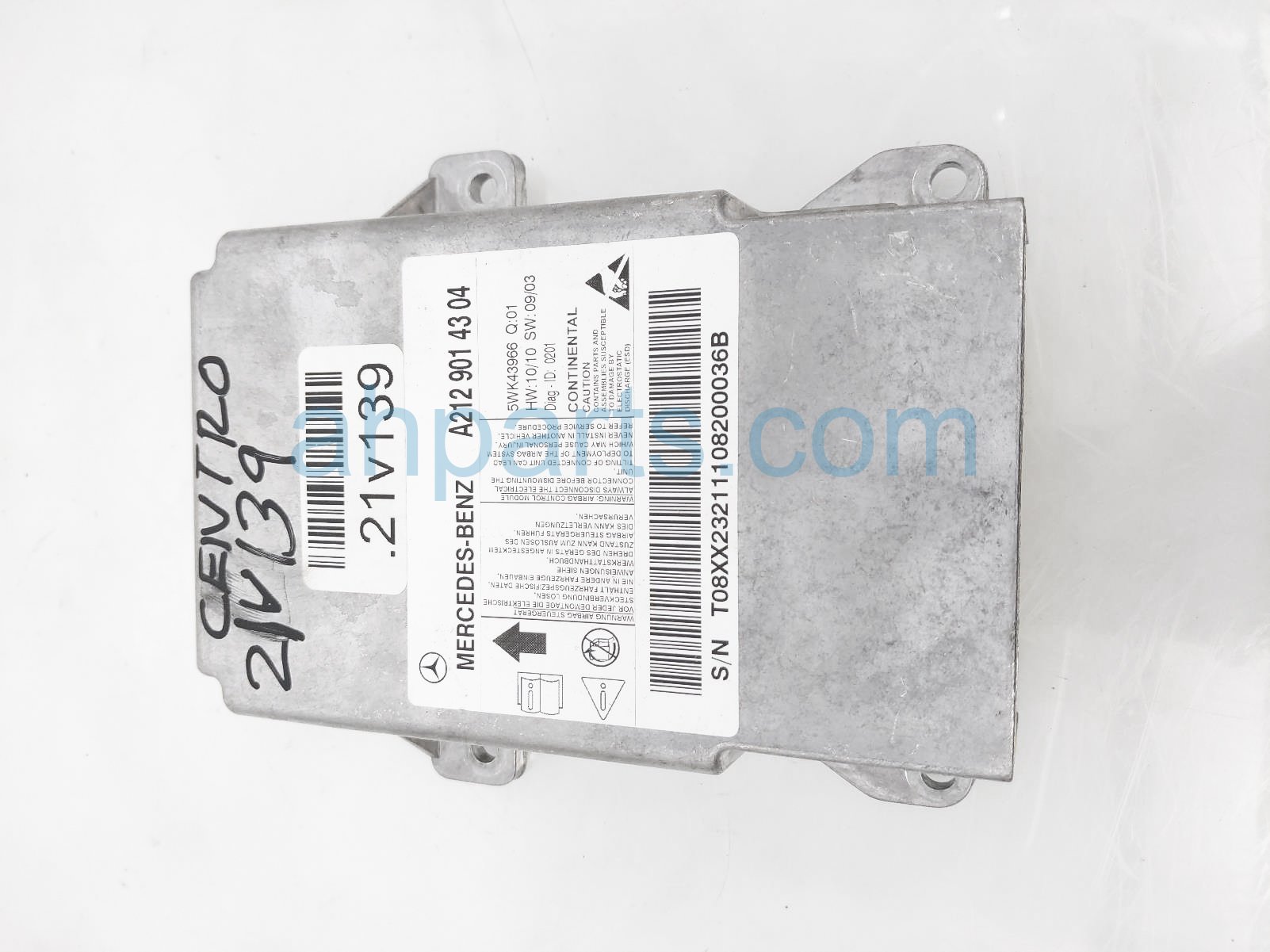 $125 Mercedes SRS AIRBAG MODULE UNIT - GOOD $125 Mercedes SRS AIRBAG MODULE UNIT - GOOD