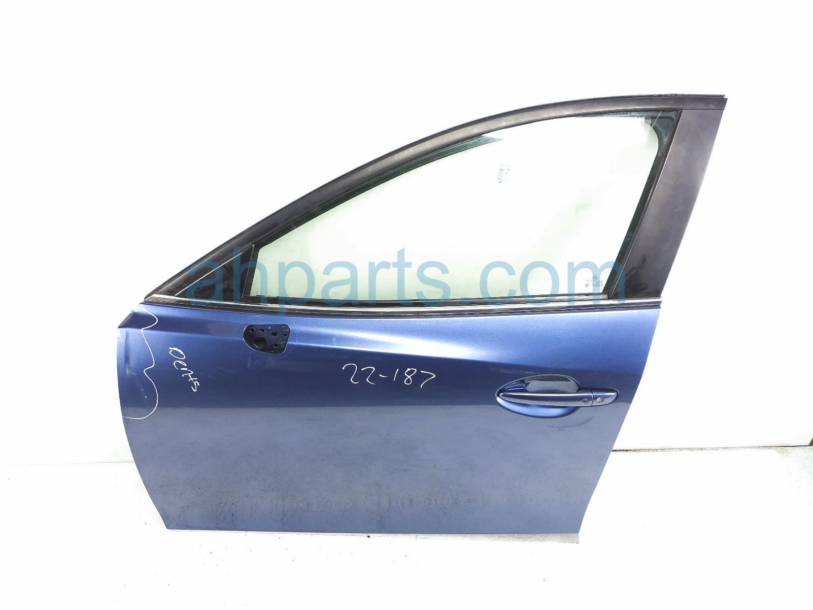 $499 Mazda FR/LH DOOR - BLUE - NO MIRROR/TRIM* $499 Mazda FR/LH DOOR - BLUE - NO MIRROR/TRIM*