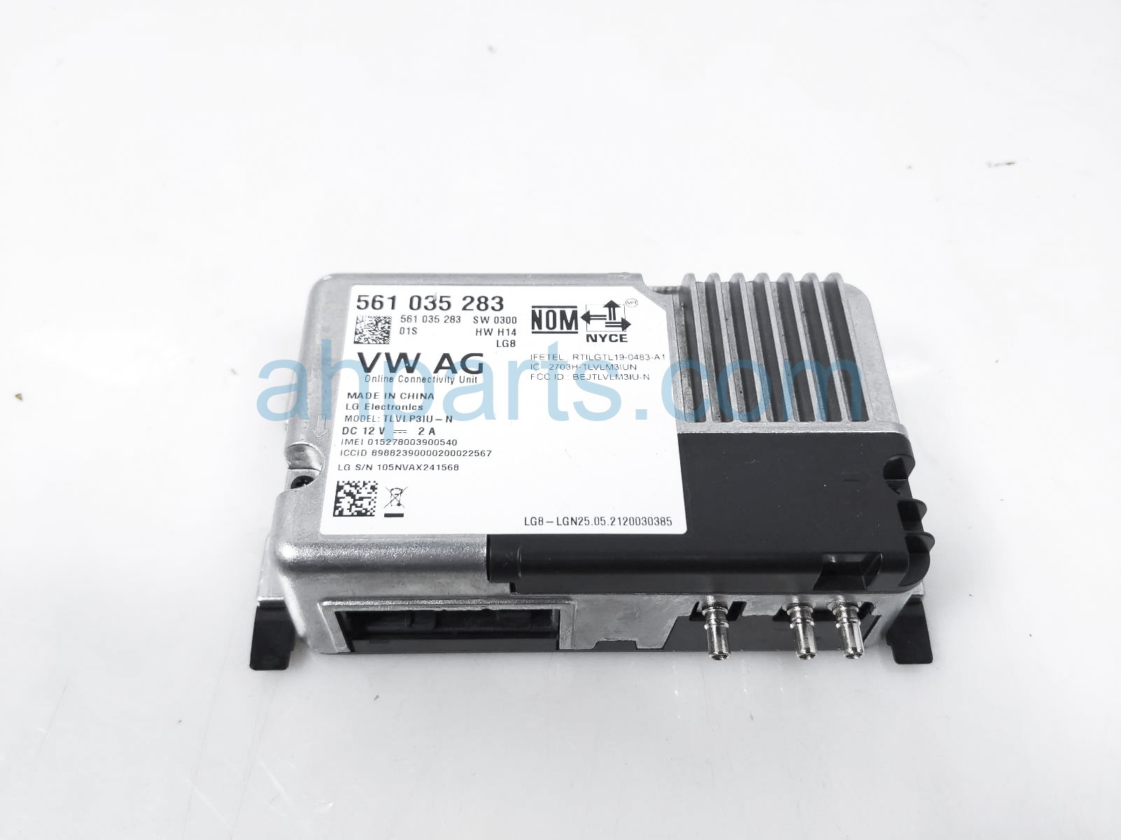 Sold 2022 Volkswagen Passat Bluetooth Control Module Unit 561035283,