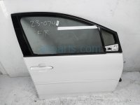 $750 Toyota FR/RH DOOR - WHITE - NO MIRROR/TRIM