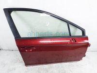 $825 Subaru FR/RH DOOR - RED- NO MIRROR/TRIM