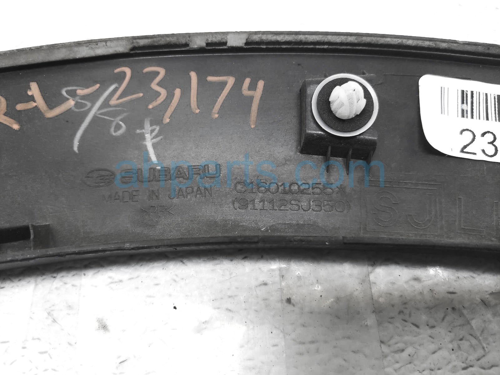 $30 Subaru RR/LH QUARTER FENDER FLARE - BLACK