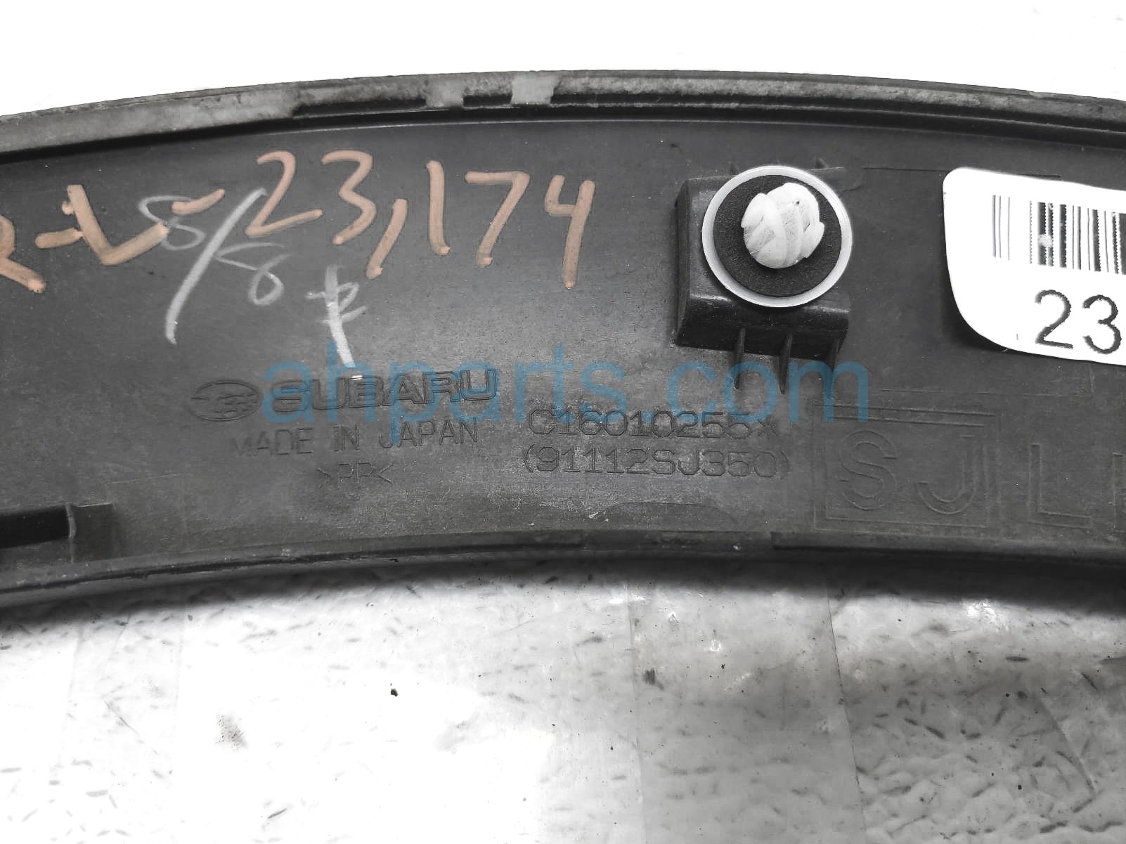 thumbnail image 2 of Evan-Fischer Front Passenger Side Fender Flare For 2019-2021 Subaru Forester - Textured Black - OEM 91112SJ200 2 of 6