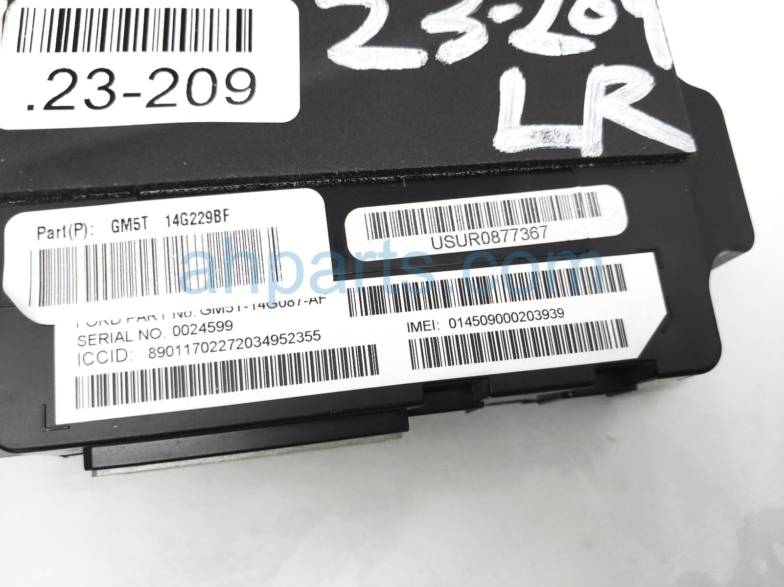 Sold 2014 Ford C-max Transceiver Control Module GM5Z-14G229-BF,