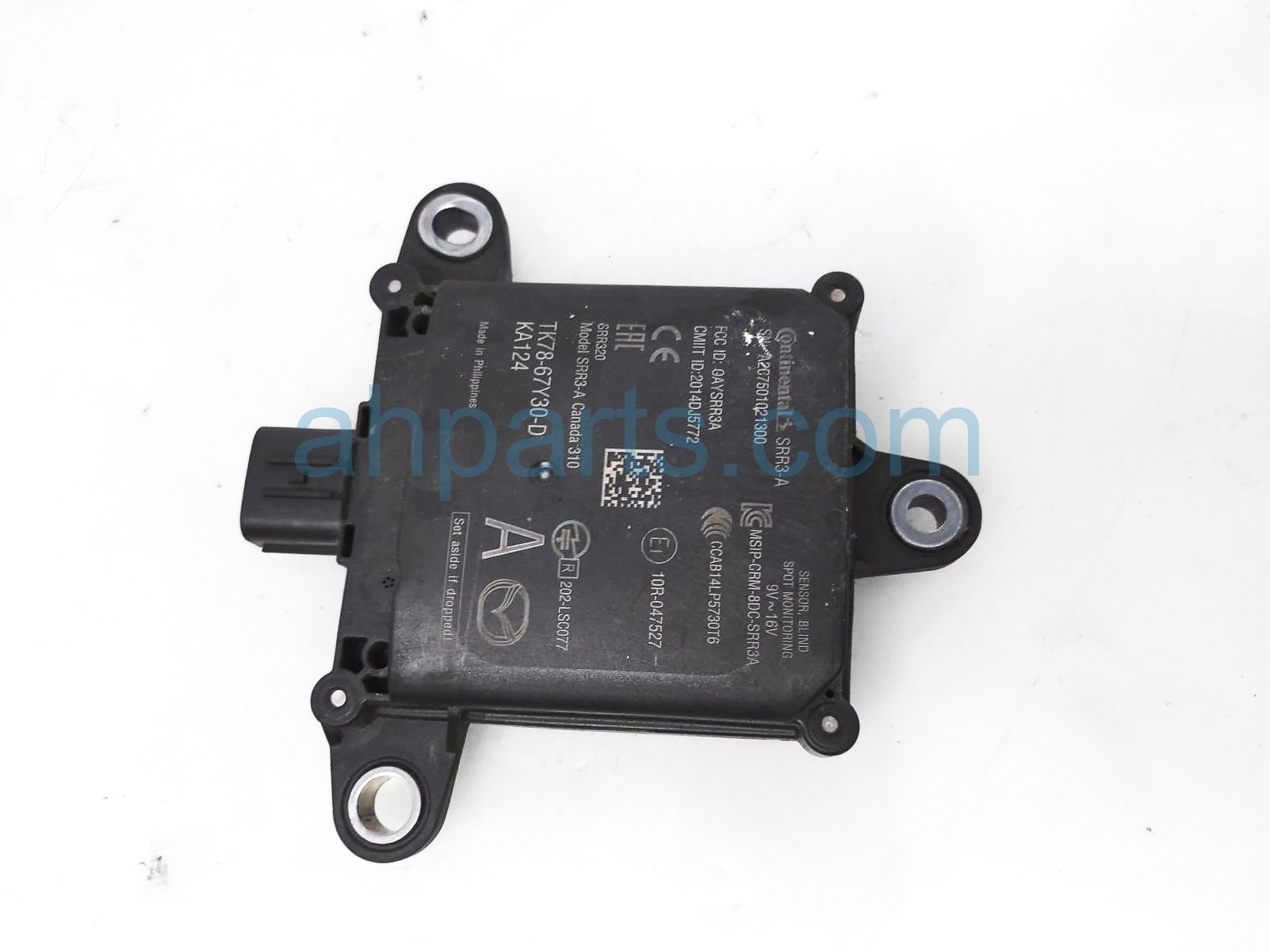 Sold 2018 Mazda CX-9 Rear Passenger Blind Spot Radar Unit TK78-67