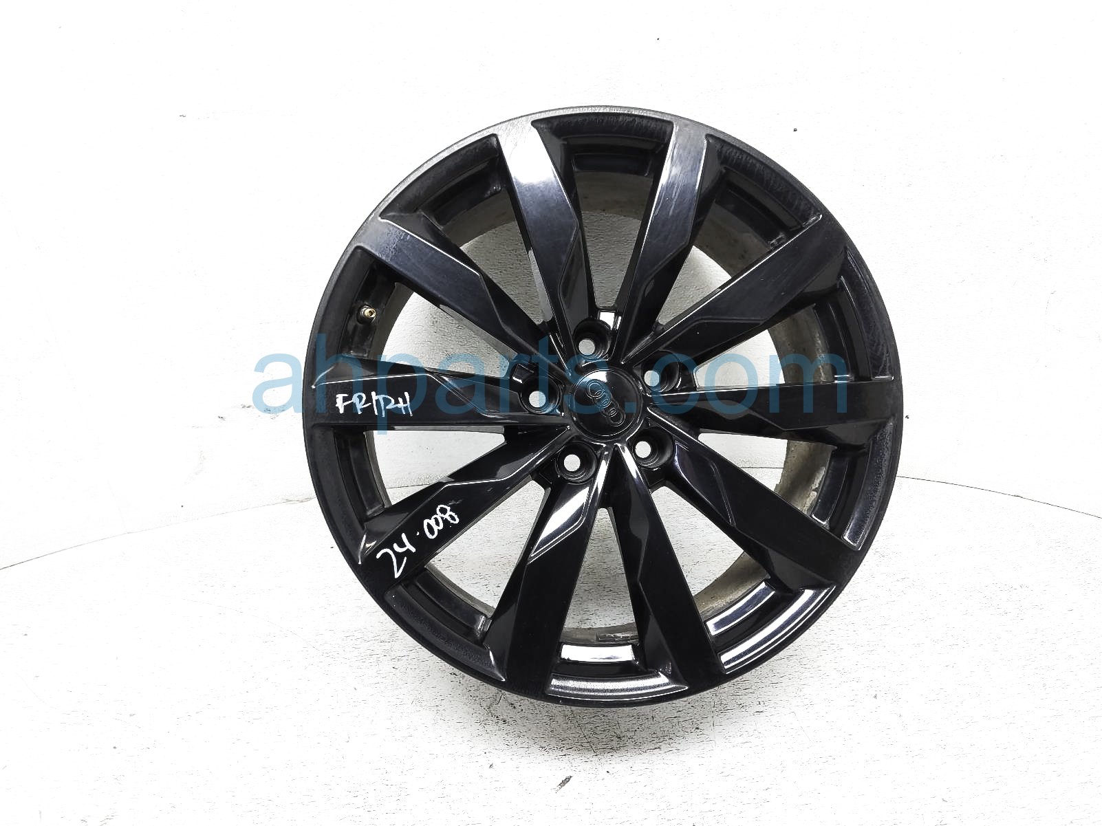 $250 Audi FR/RH WHEEL / RIM - BLACK - NOTES $250 Audi FR/RH WHEEL / RIM - BLACK - NOTES