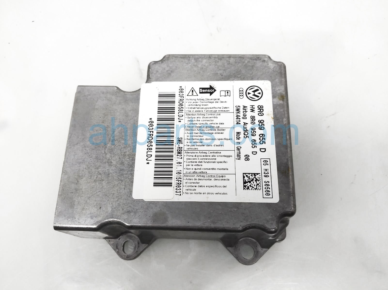 $100 Audi SRS AIRBAG CONTROL MODULE - GOOD A/B $100 Audi SRS AIRBAG CONTROL MODULE - GOOD A/B