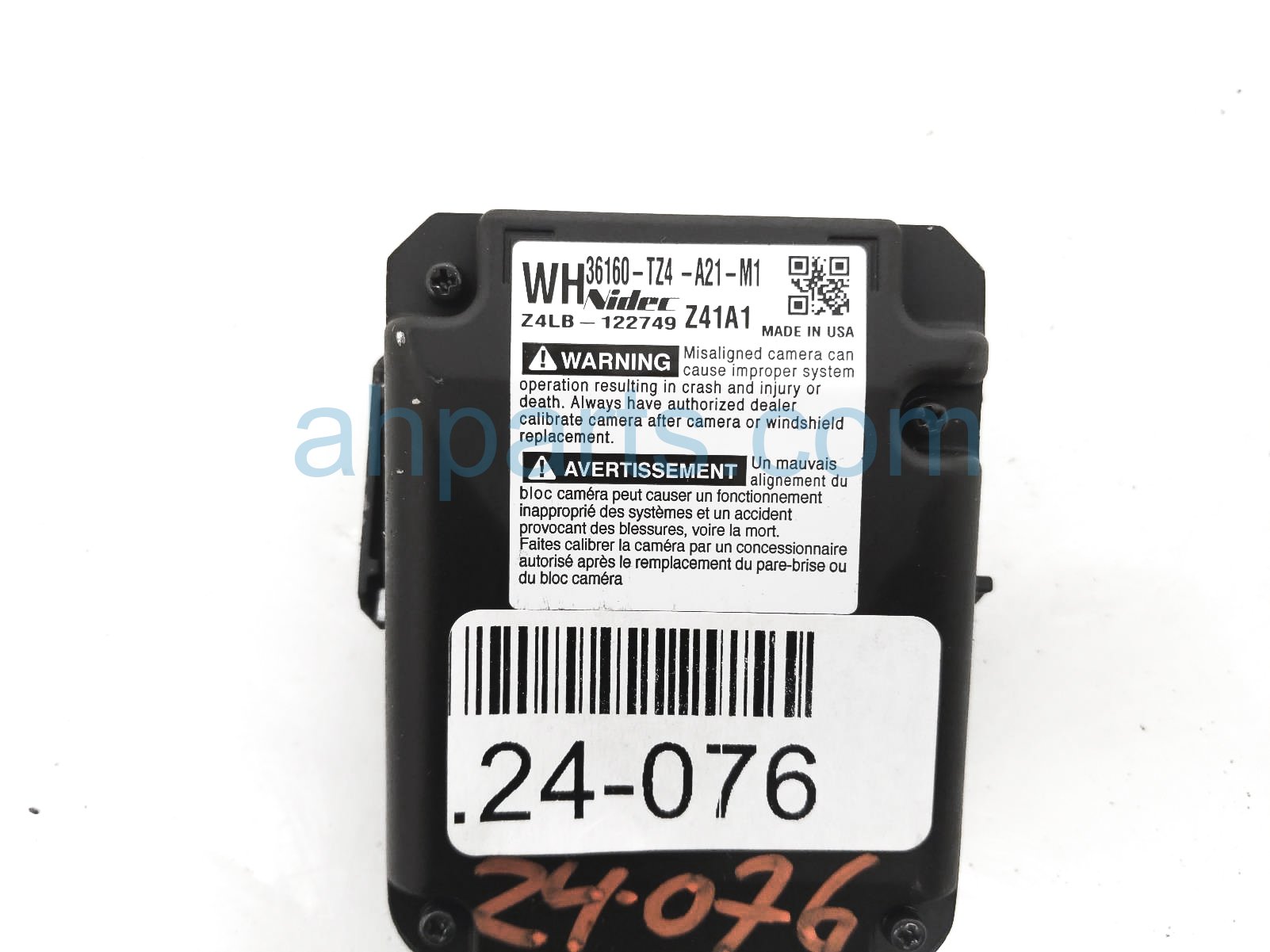 Sold 2020 Acura TLX Windshield Monocular Camera 36160-TZ4-A21