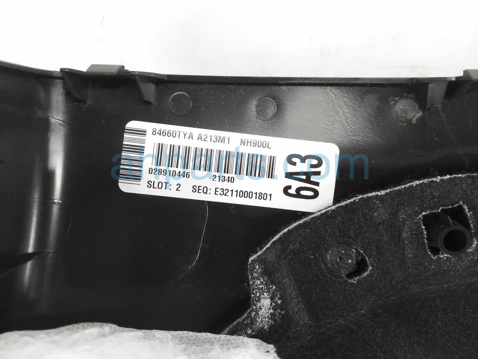 Sold 2022 Acura MDX Driver Inner Quarter Trim Panel - Blk 84665 Sold 2022 Acura MDX Driver Inner Quarter Trim Panel - Blk 84665