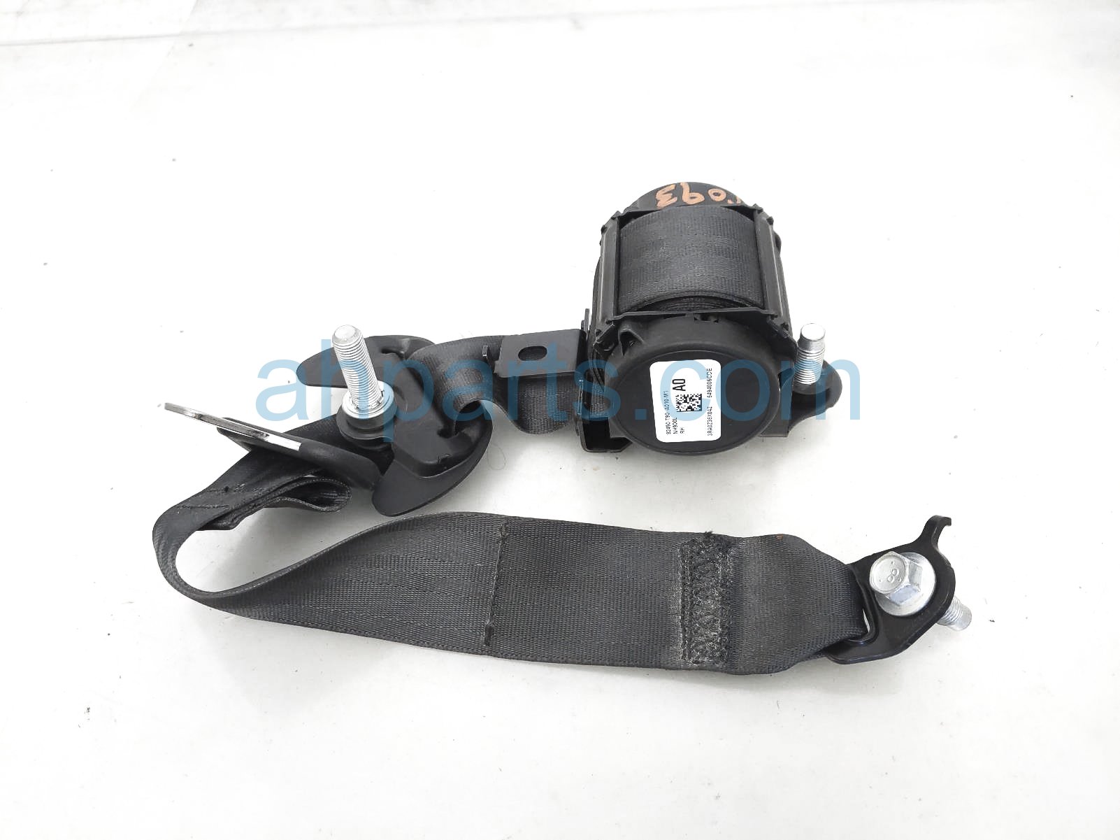 $62 Honda 3RD ROW RH SEAT BELT - BLACK