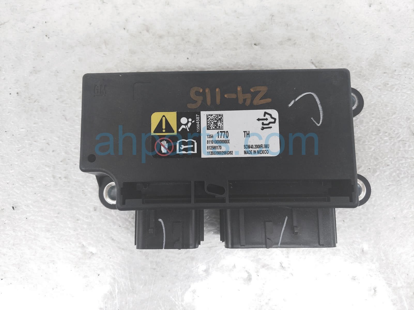 $40 Chevy SRS AIRBAG MODULE - BAD - BLOWN A/B $40 Chevy SRS AIRBAG MODULE - BAD - BLOWN A/B