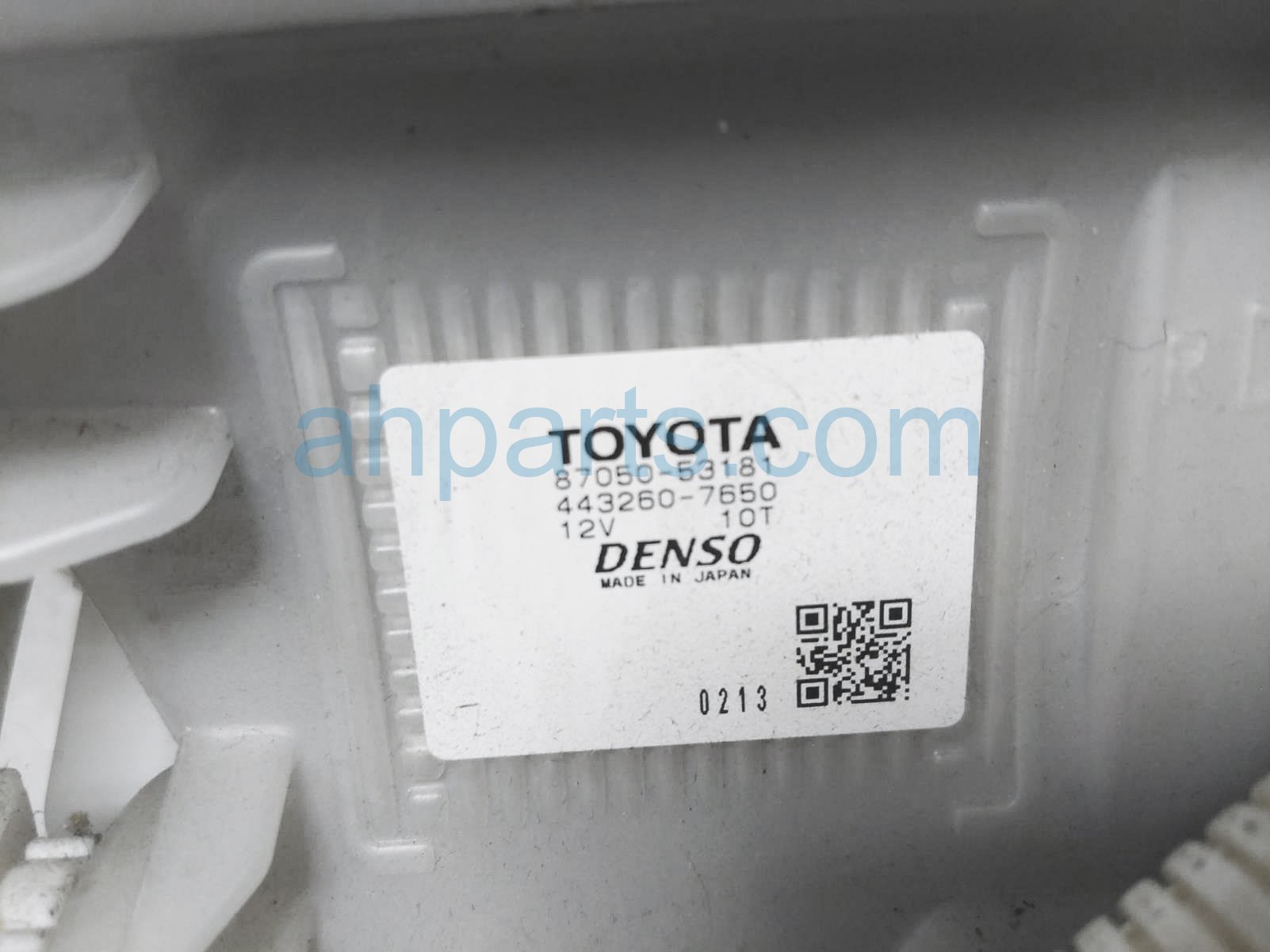 Sold 2017 Lexus Rc350 Blower Motor W/heater Core Assy 87130 30822 Replacement Sold 2017 Lexus Rc350 Blower Motor W/heater Core Assy 87130 30822 Replacement thumbnail