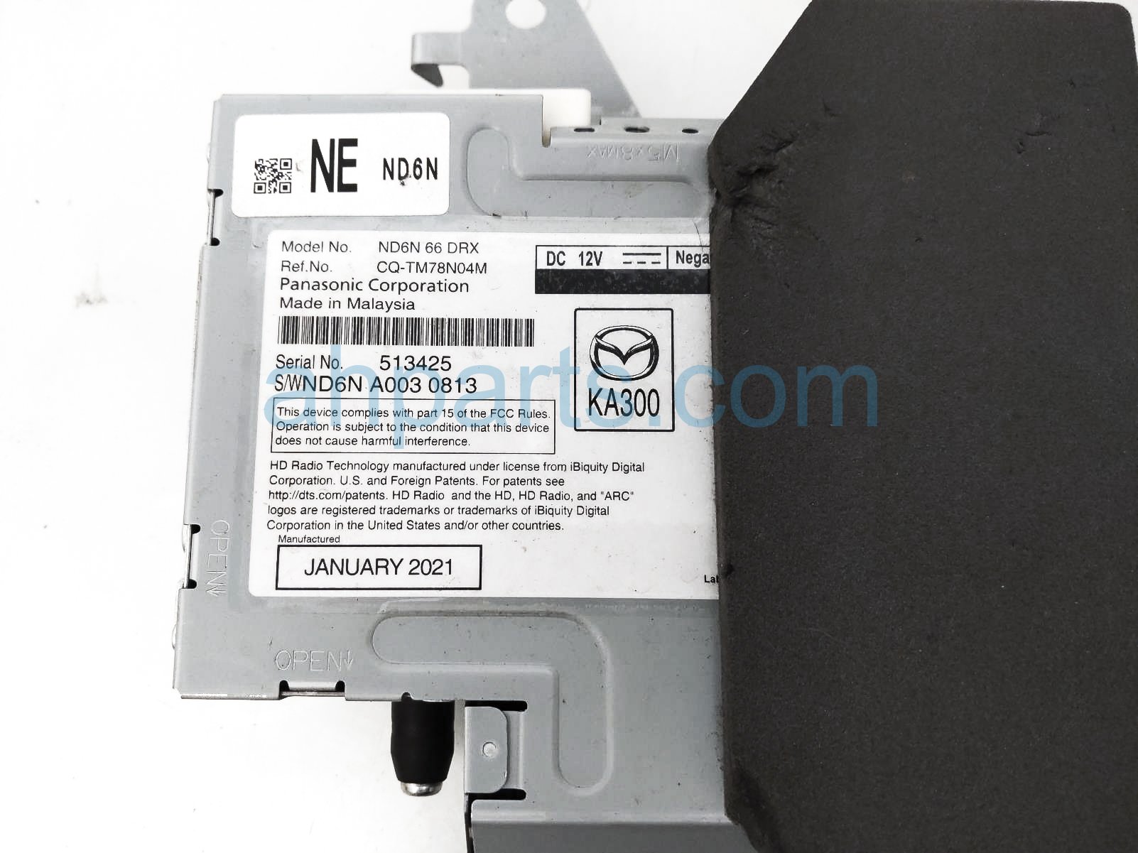 Sold 2021 Mazda Miata Satellite Audio Tuner Unit ND6N-66-DRX