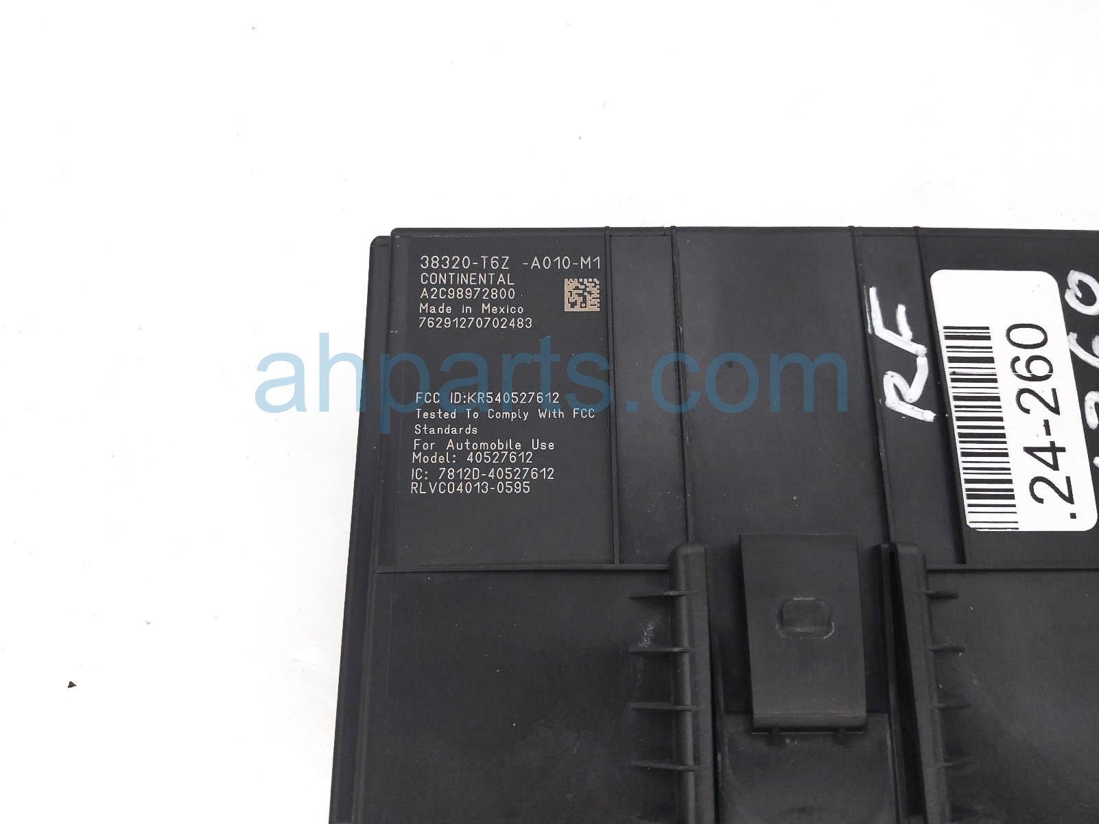 Sold 2017 Honda Ridgeline Smart Power Control Unit - Rtl-t 38320