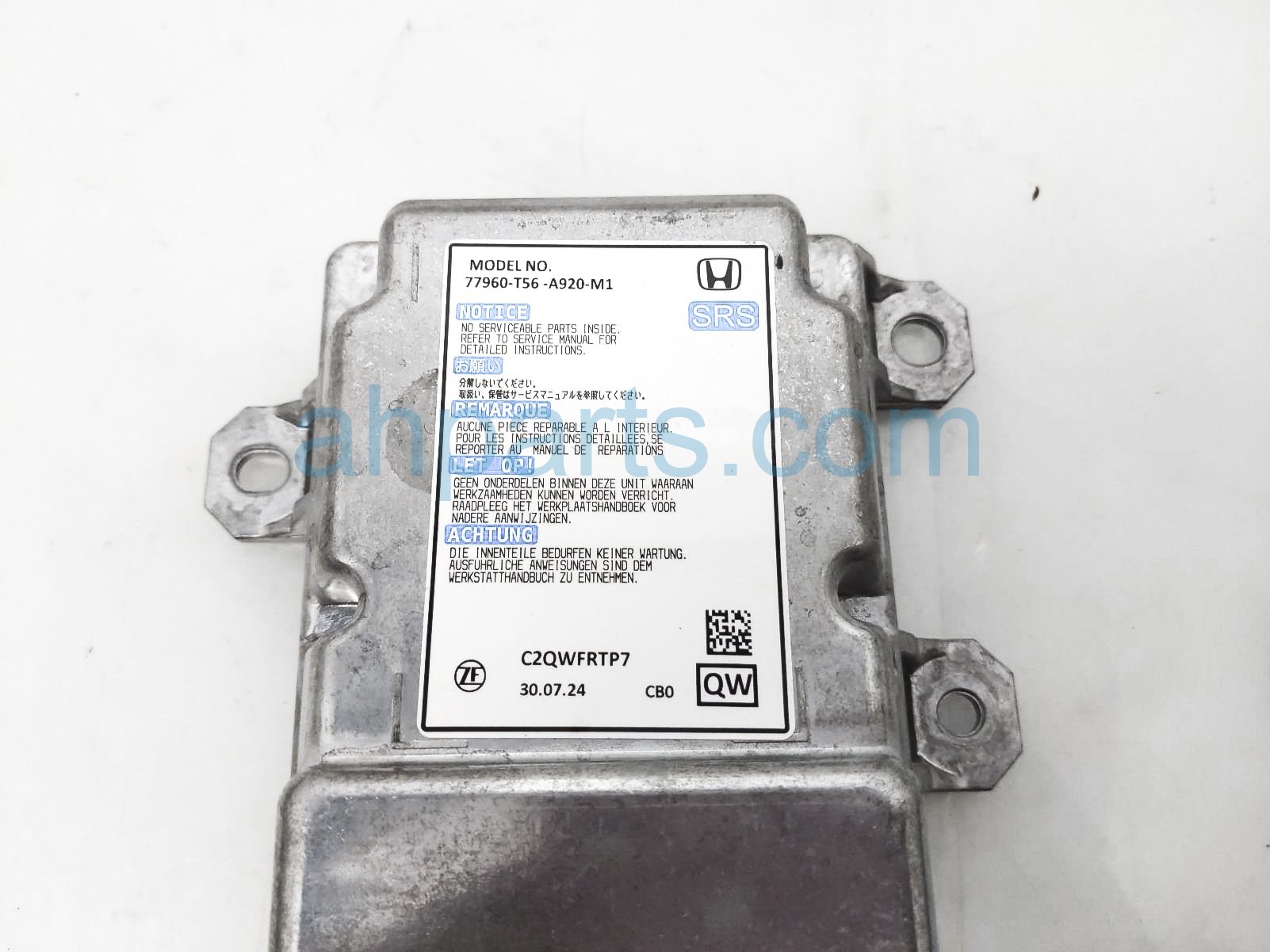Sold 2025 Honda Civic Air Bag Control Module - 5 Blown A/b 77960
