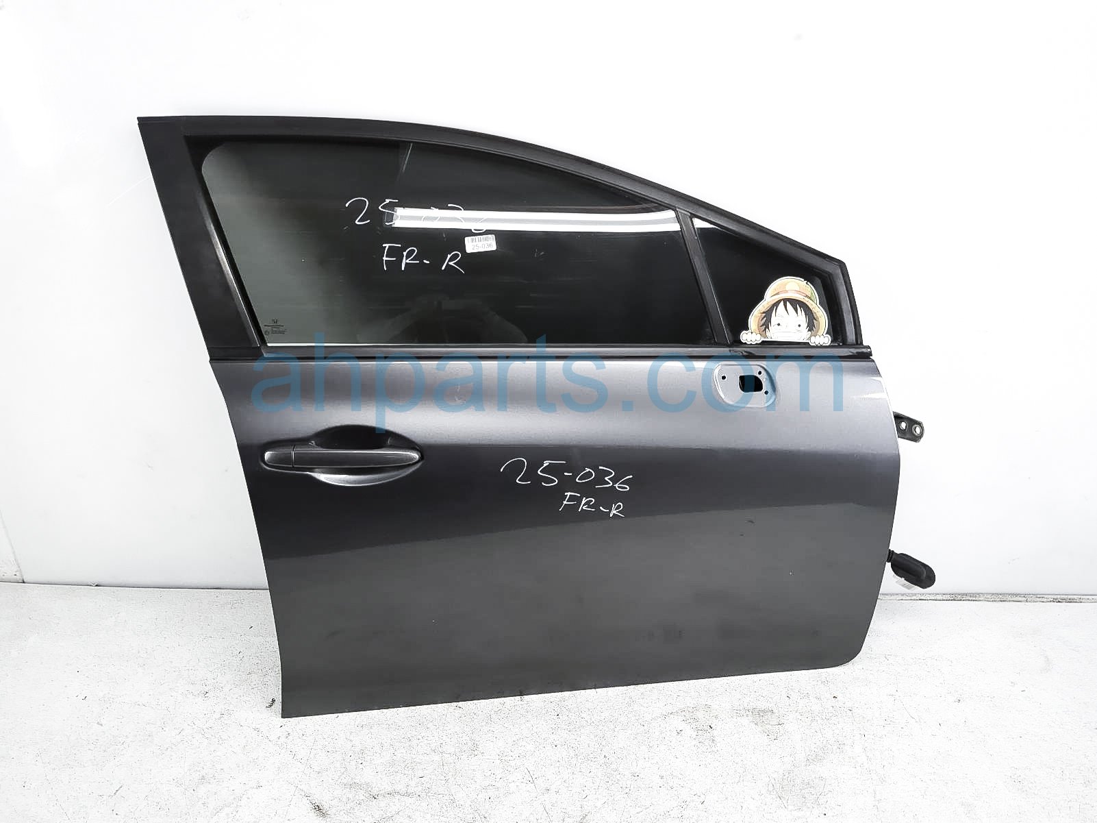 $599 Honda FR/RH DOOR - GREY - NO MIRROR/TRIM