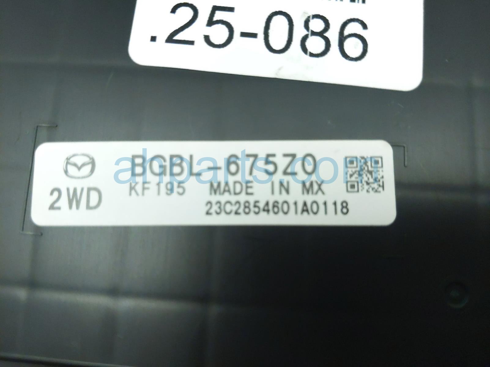 Sold 2023 Mazda 3 Electric Supply Control Unit BGBL-67-5Z0