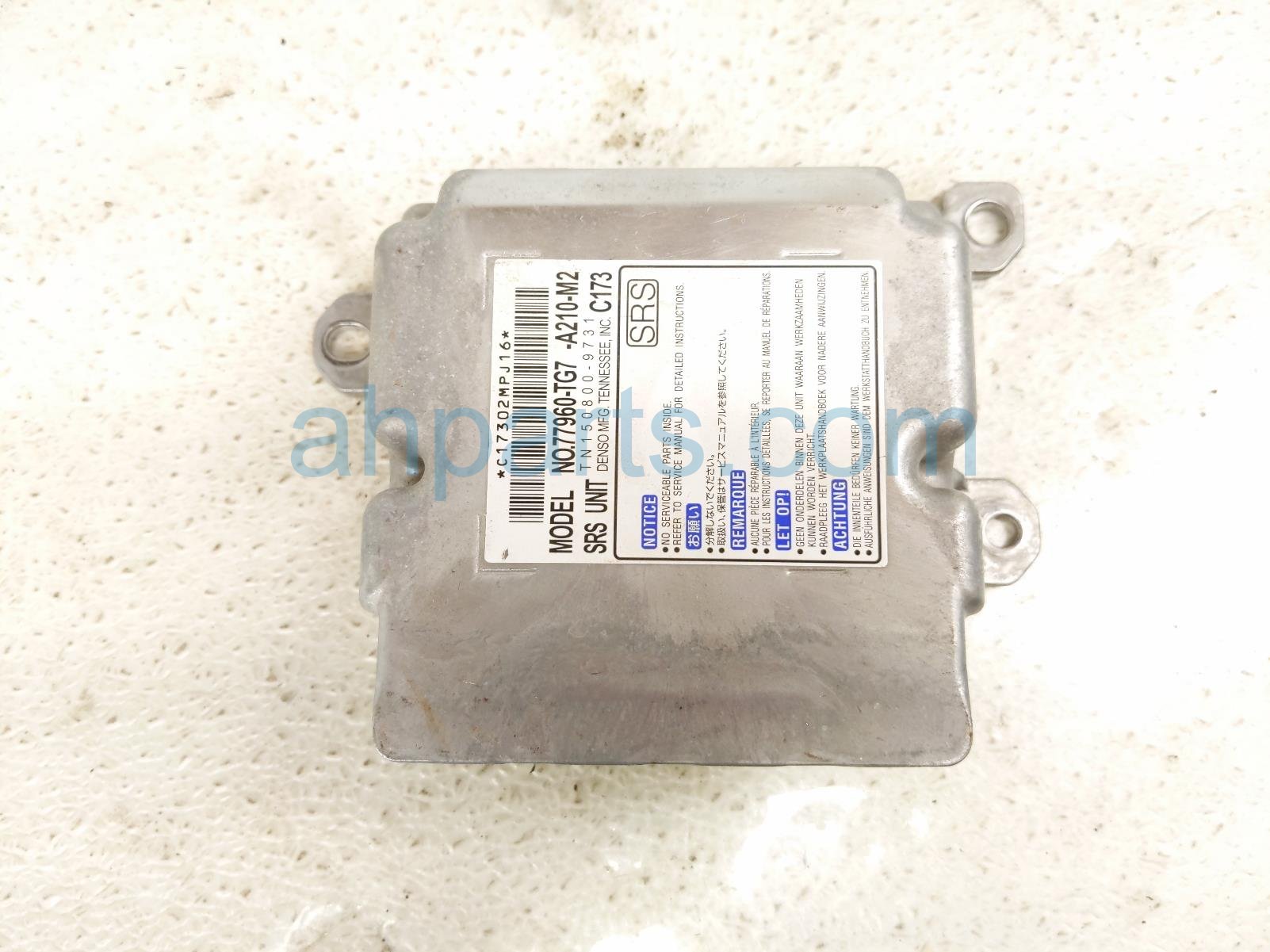$100 Honda SRS AIRBAG MODULE - 3 BLOWN AB * $100 Honda SRS AIRBAG MODULE - 3 BLOWN AB *