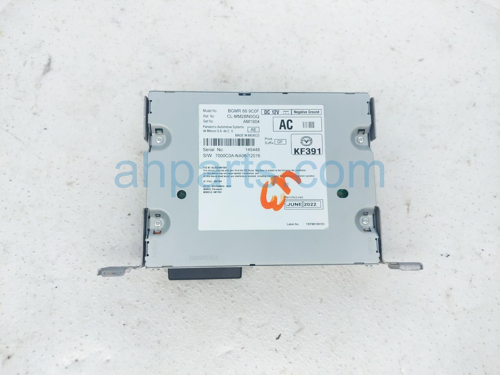 $175 Mazda AUDIO CONNECTIVITY RECEIVER UNIT $175 Mazda AUDIO CONNECTIVITY RECEIVER UNIT