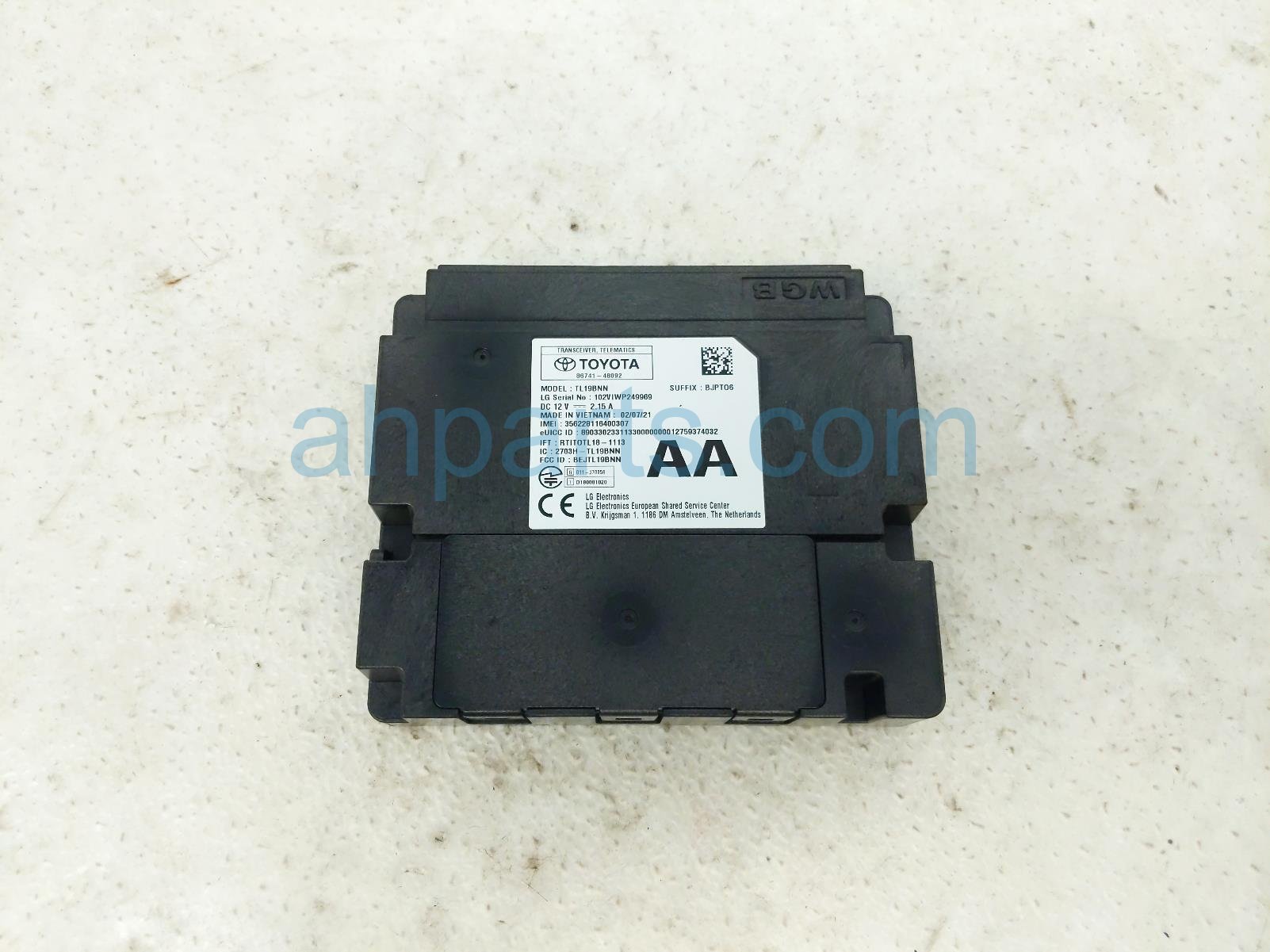 $70 Toyota TELEMATIC TRANCEIVER CONTROL MODULE $70 Toyota TELEMATIC TRANCEIVER CONTROL MODULE