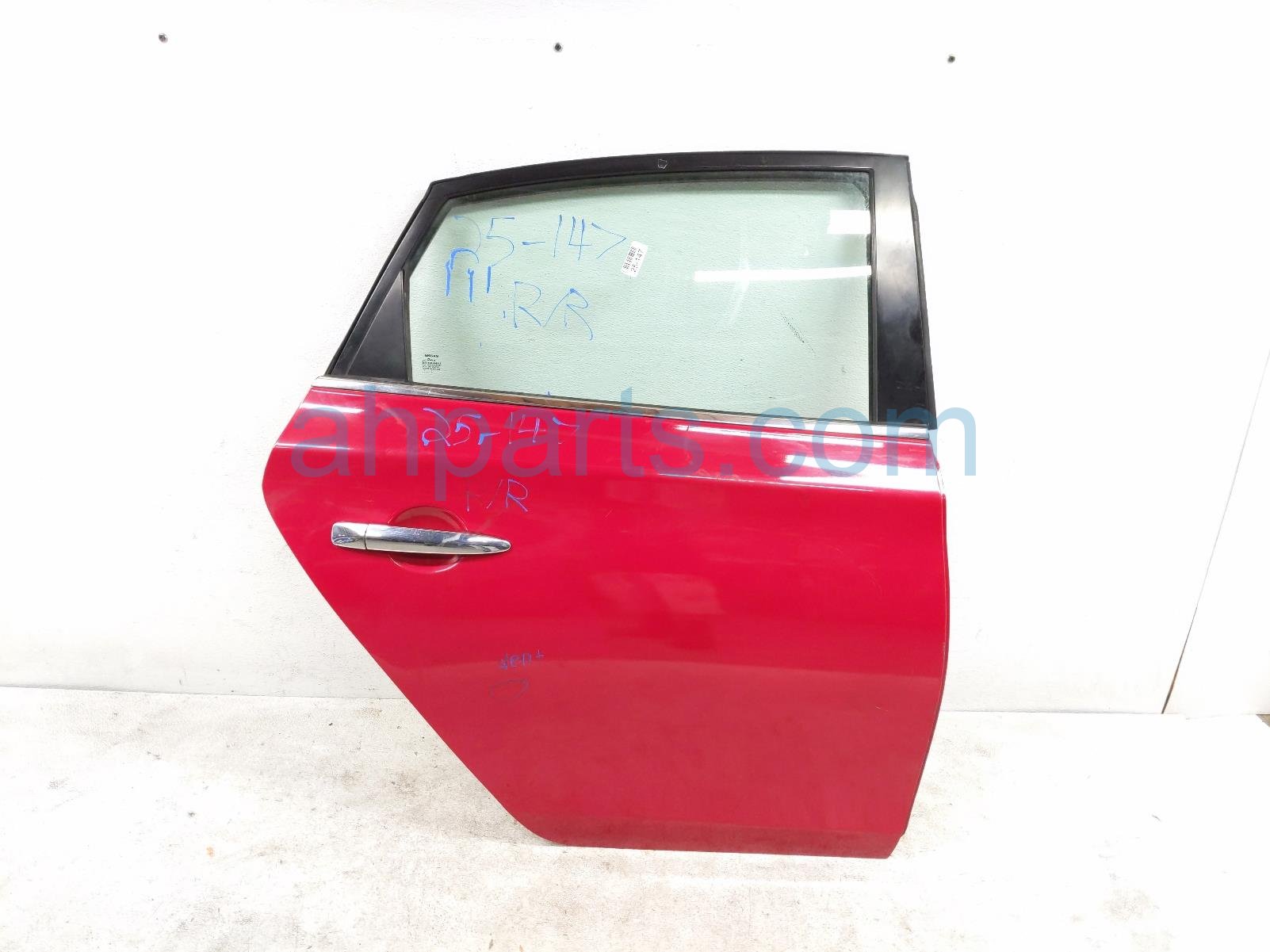 $125 Nissan RR/RH DOOR - RED - NO INSIDE TRIM * $125 Nissan RR/RH DOOR - RED - NO INSIDE TRIM *