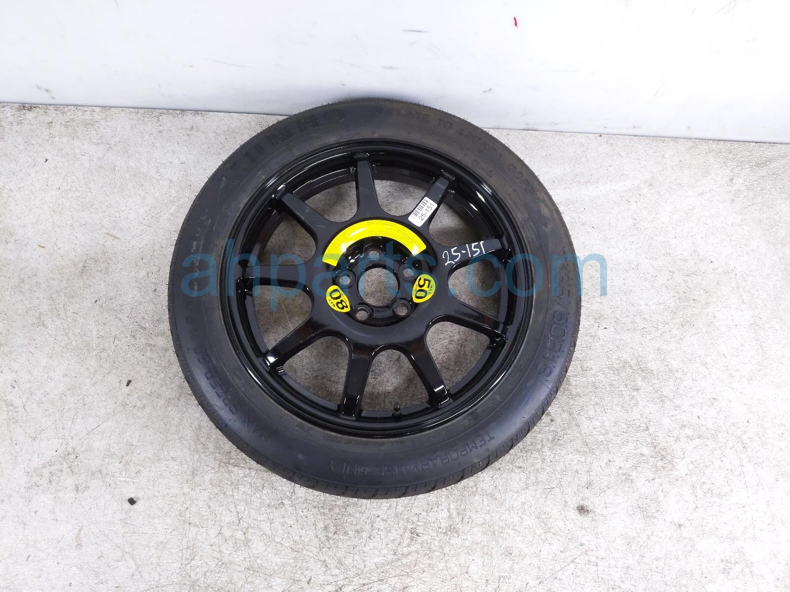 $149 Kia T135/80R18 SPARE TIRE DONUT WHEEL $149 Kia T135/80R18 SPARE TIRE DONUT WHEEL