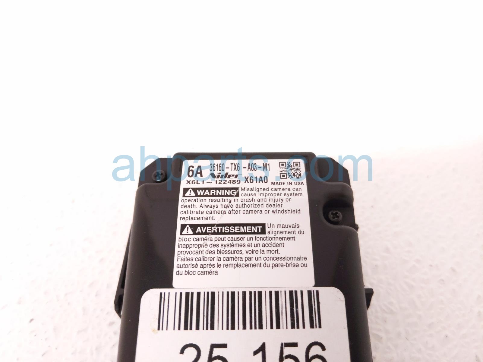 Sold 2020 Acura ILX Front Windshield Monocular Camera 36160-TX6-A03