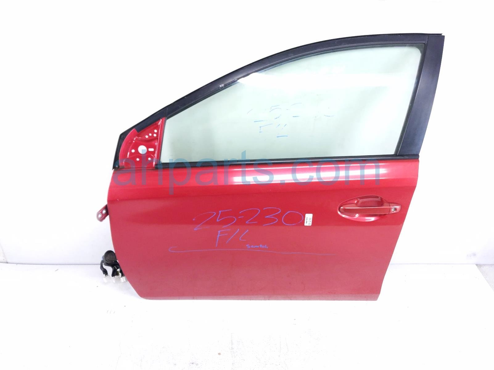 $595 Scion FR/LH DOOR - RED - NO MIRROR/TRIM *
