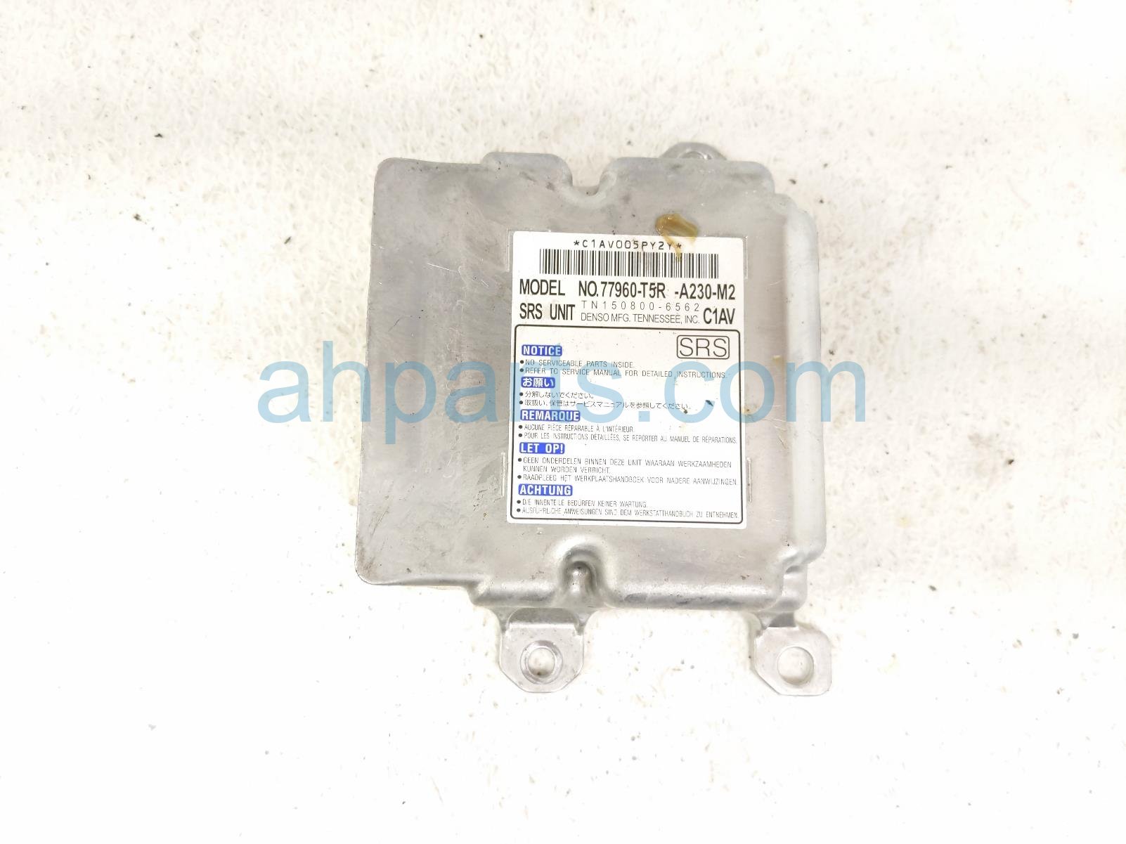 $100 Honda AIRBAG CONTROL MODULE - 1 BLOWN A/B $100 Honda AIRBAG CONTROL MODULE - 1 BLOWN A/B
