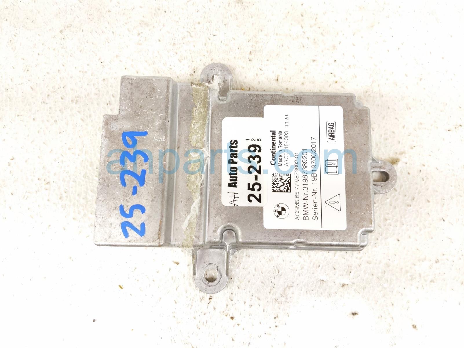 $75 BMW AIRBAG COMPUTER MODULE - 6 BLOWN A/B $75 BMW AIRBAG COMPUTER MODULE - 6 BLOWN A/B