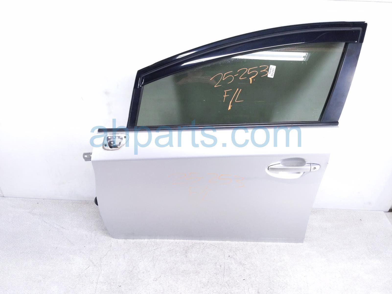 $349 Toyota FR/LH DOOR - SILVER - NO MIRROR/TRIM