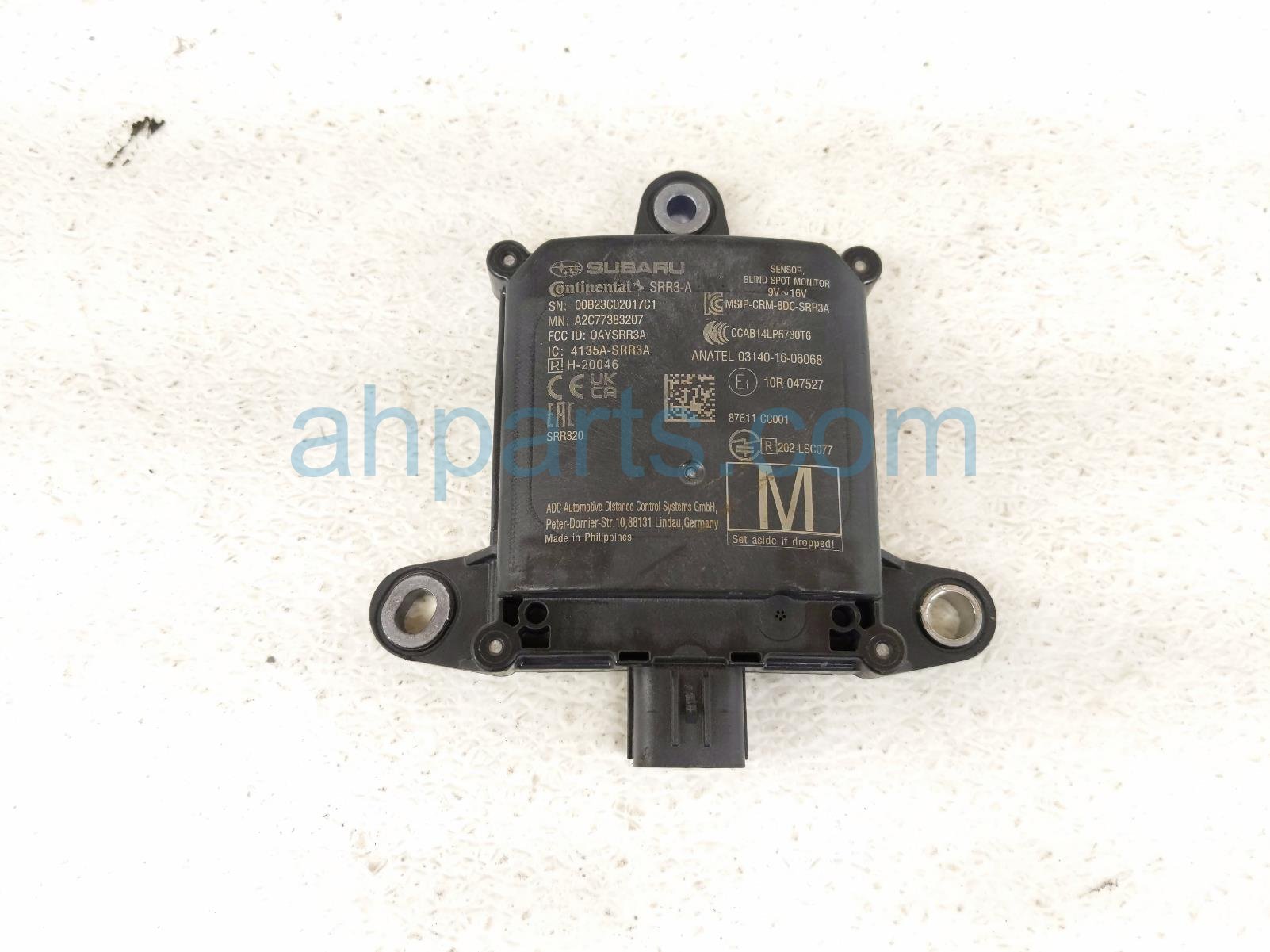 $125 Subaru RR/LH BLIND SPOT RADAR UNIT