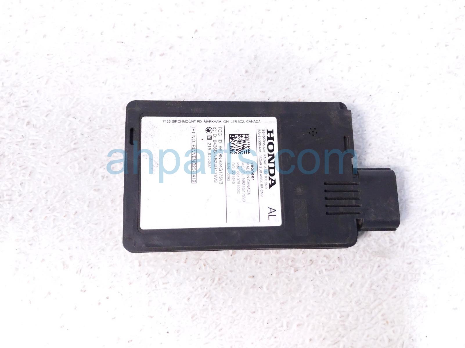 $149 Acura RR/LH BLIND SPOT RADAR UNIT