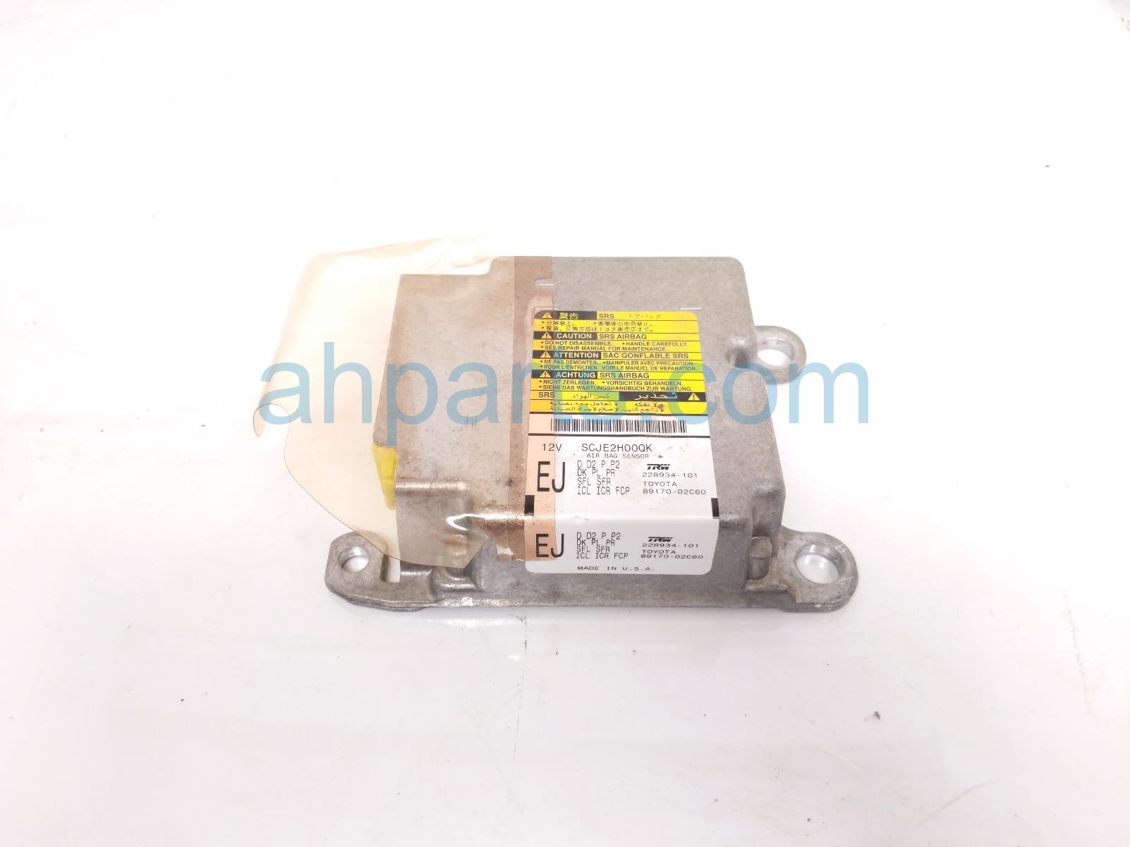 $125 Toyota SRS AIRBAG COMPUTER - 0 BLOWN AB