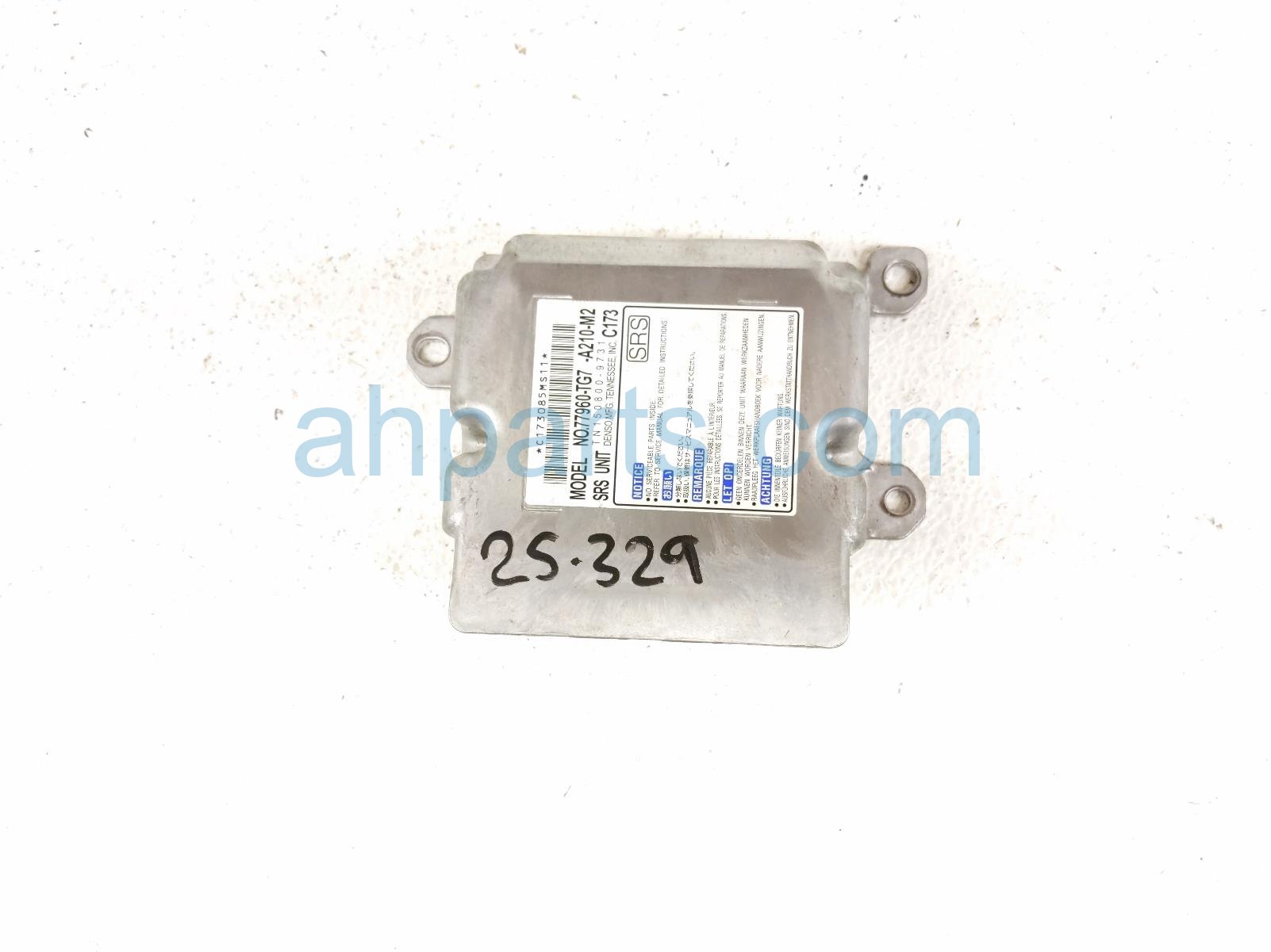 $50 Honda SRS AIRBAG COMPUTER - 2 BLOWN AB
