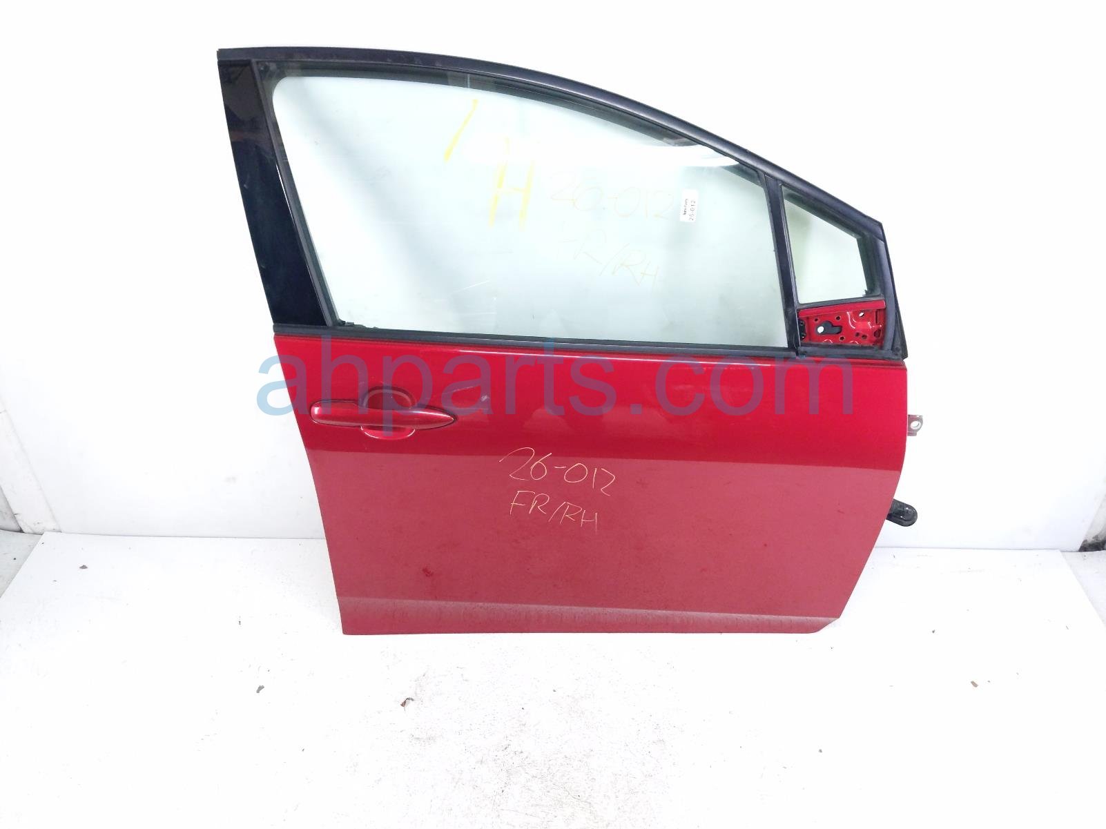 Toyota FR/RH DOOR - RED - NO MIRROR/TRIM*