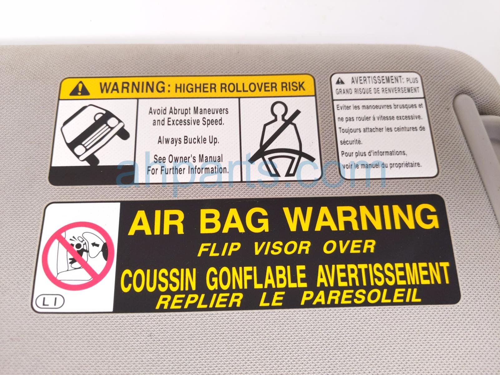 2016 Toyota 4 Runner Driver Sun Visor Grey 74320 35A91 E1 Replacement 2016 Toyota 4 Runner Driver Sun Visor Grey 74320 35A91 E1 Replacement thumbnail